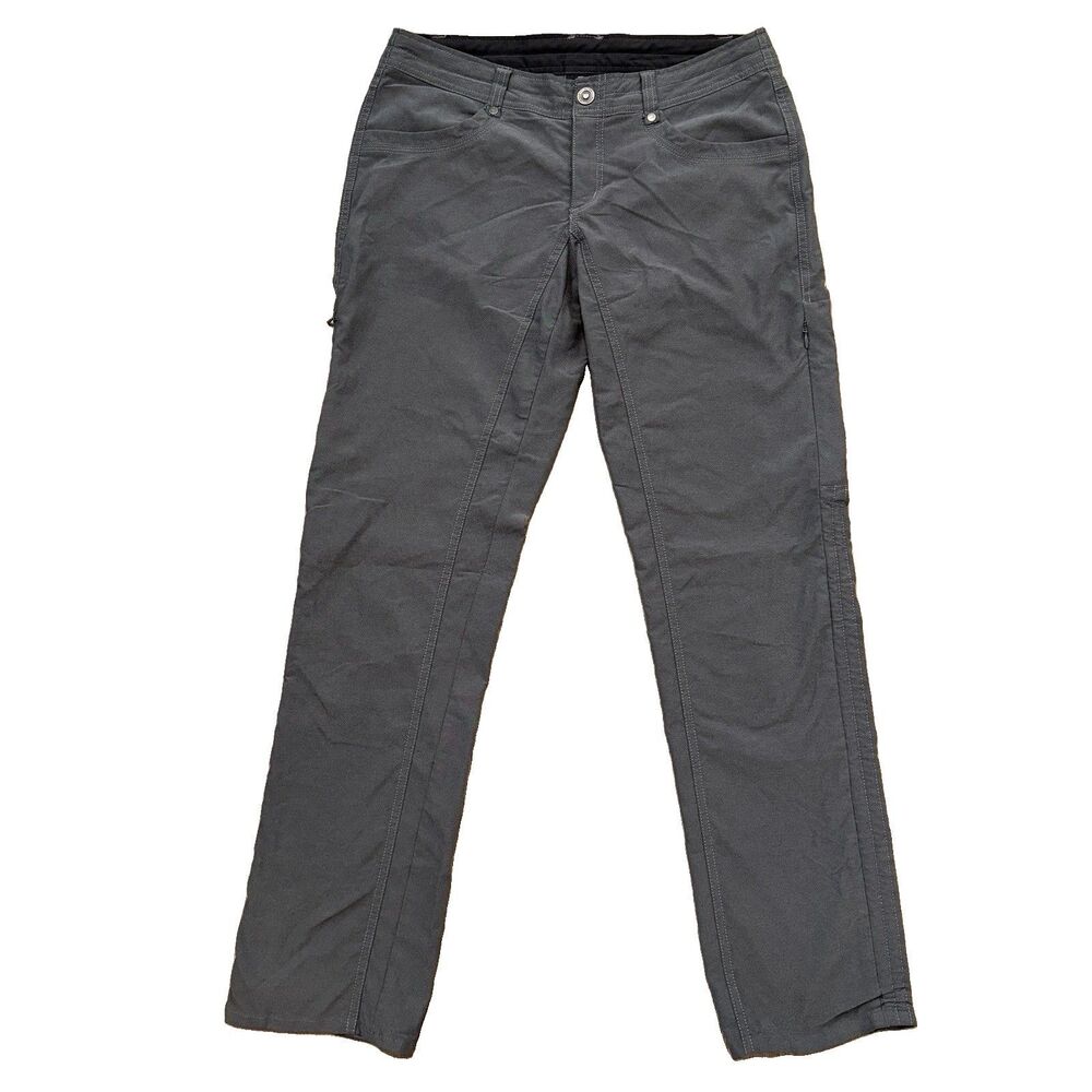 Kuhl Legendary Pant Women's 6 R Grey Convertible Capri Lightweight Hiking Cargo